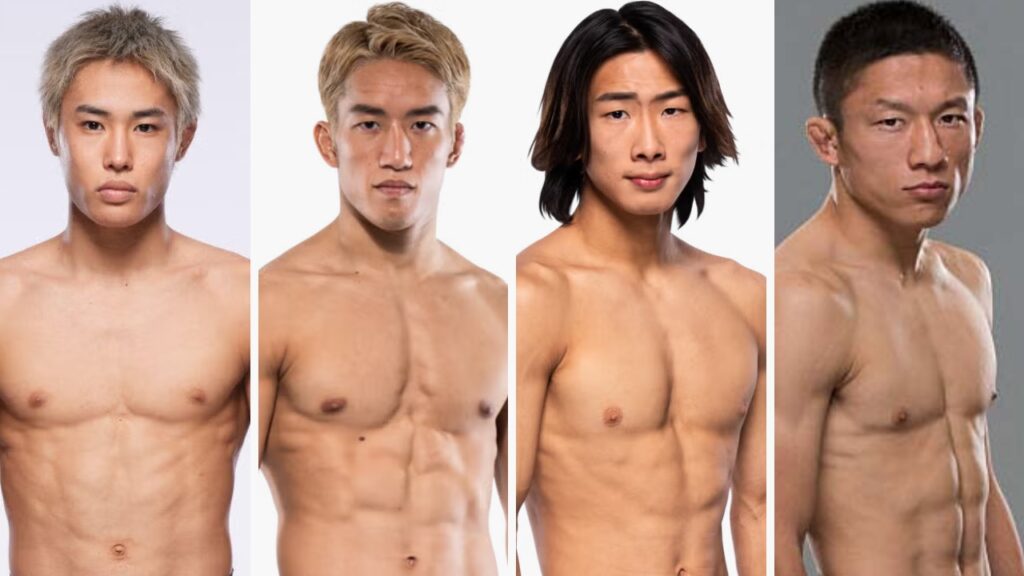 UFCフライ級に参戦している日本人4名。平良達郎、朝倉海、鶴屋玲、堀口恭司